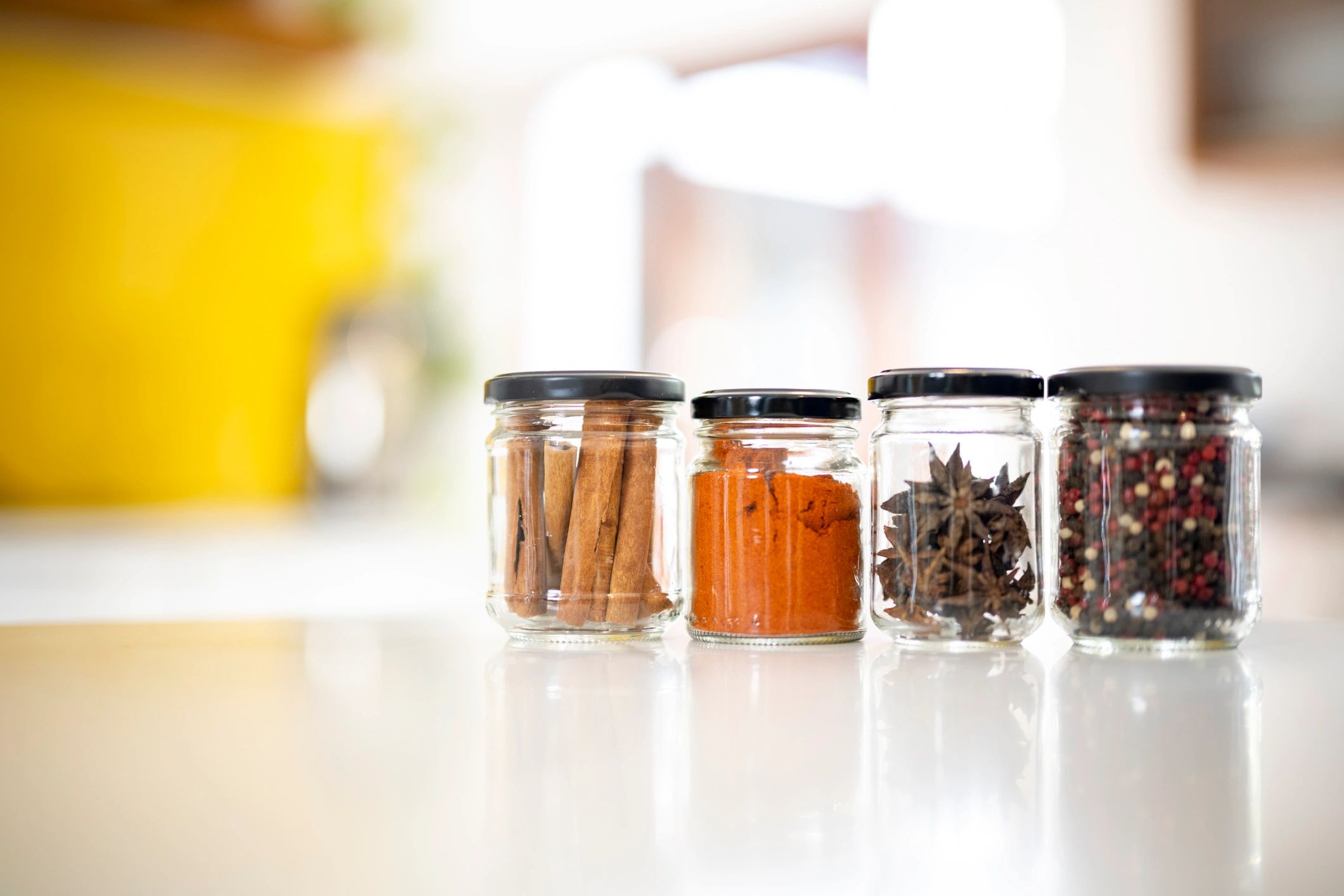 Botanical ingredients and spices representing supply chain quality